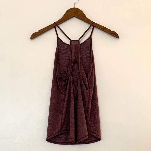 Lululemon Fast As Light Singlet in Heathered Bordeaux Drama - Picture 5 of 8